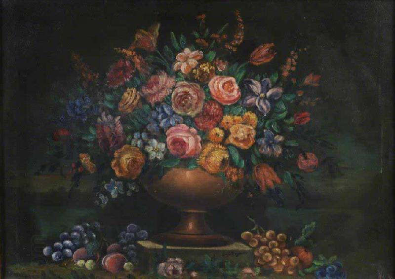 Johann Wilhelm Preyer Vase filled with flowers China oil painting art